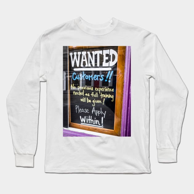 Wanted Long Sleeve T-Shirt by ansaharju